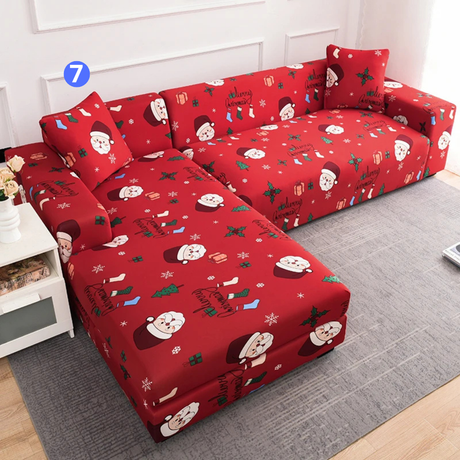 Housse de Canapé d'Angle - Motif Noël pour Housse De Canapé d'Angle – La Maison de la Housse