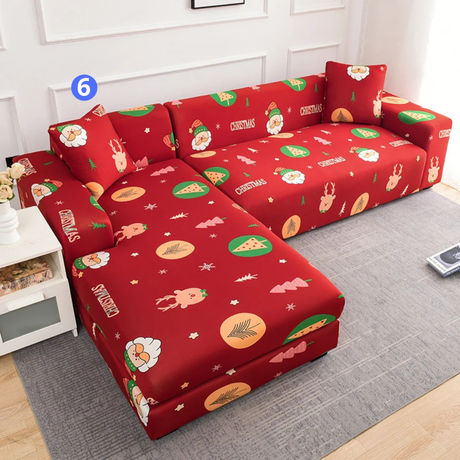 Housse de Canapé d'Angle - Motif Noël pour Housse De Canapé d'Angle – La Maison de la Housse
