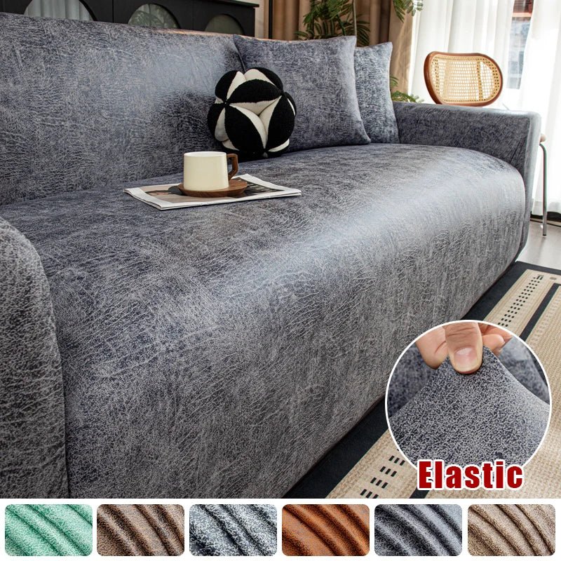 Housses de Canapé Extensibles - Effet Cuir - La Maison de la Housse®