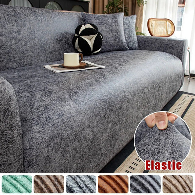 Housses de Canapé Extensibles - Effet Cuir - La Maison de la Housse®