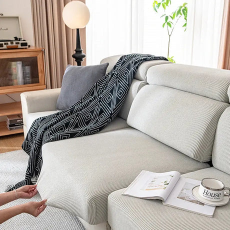Housses de Coussins Jacquard Ligne – Pour Siège, Assise & Dossier pour HOUSSE SIEGES DE CANAPÉ – La Maison de la Housse®