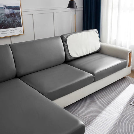 Housses de Coussins d'Assise en Simili cuir Imperméable - La Maison de la Housse®