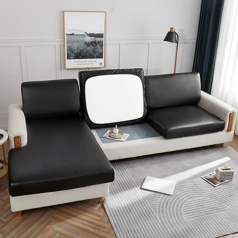 Housses de Coussins d'Assise en Simili cuir Imperméable - La Maison de la Housse®