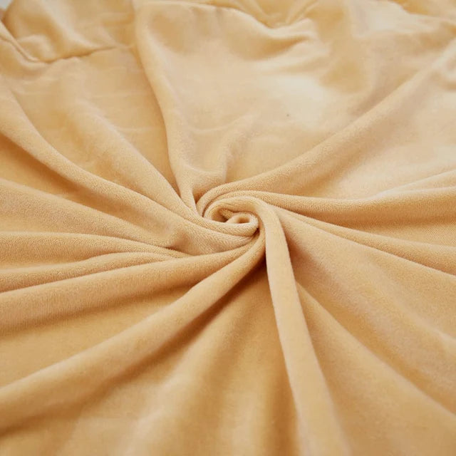 Housse Coussin d'Assise Velours Crème