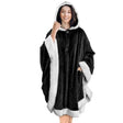 plaid-poncho-sweat-cape-noir – La Maison de la Housse