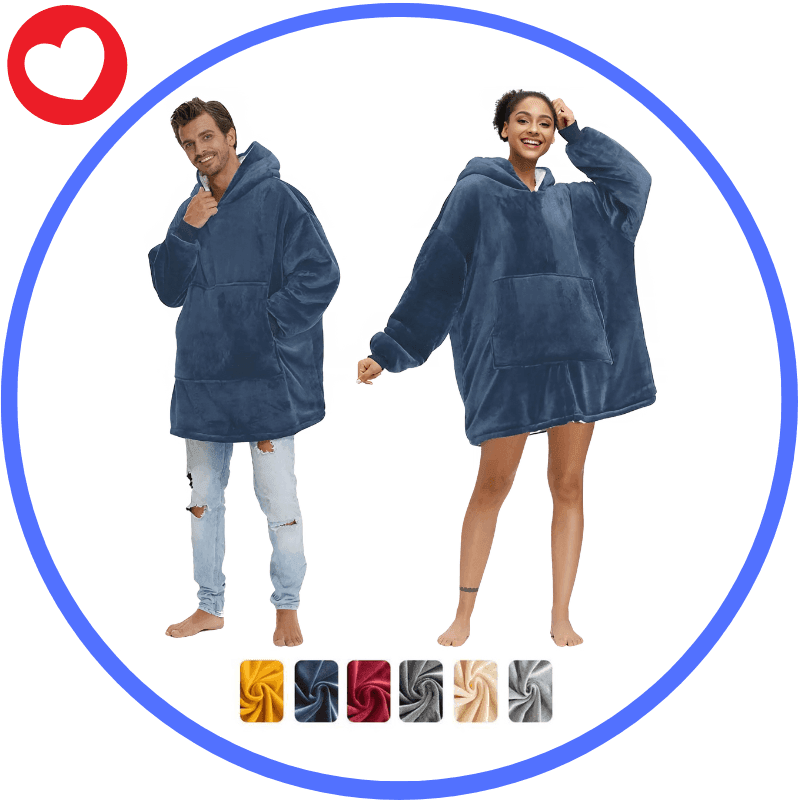 Sweat à Capuche Plaid Poncho Pull