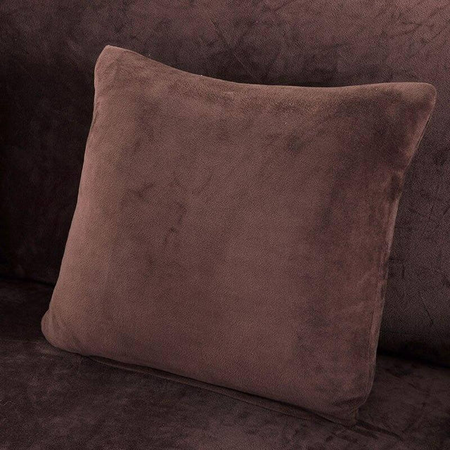 2 Housses De Coussin En Velours Coffee 45x45cm - La Maison de la Housse®