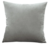 Housse De Coussin En Velours Gris clair - La Maison de la Housse®
