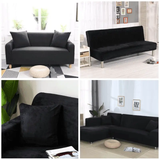 2 Housses De Coussin En Velours Noir 45x45cm - La Maison de la Housse®