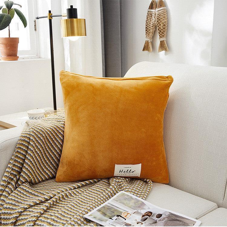 Housse De Coussin En Velours Orange - La Maison de la Housse®