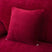 2 Housses De Coussin En Velours Rouge 45x45cm - La Maison de la Housse®