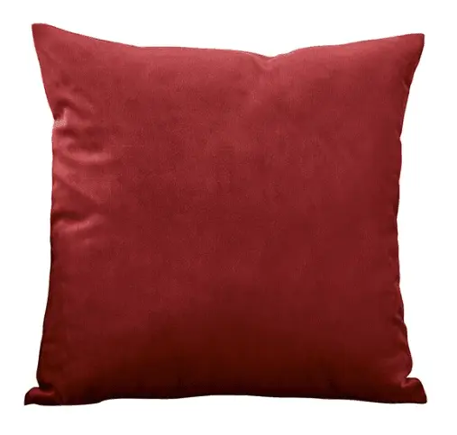 Housse De Coussin En Velours Rouge vin - La Maison de la Housse®
