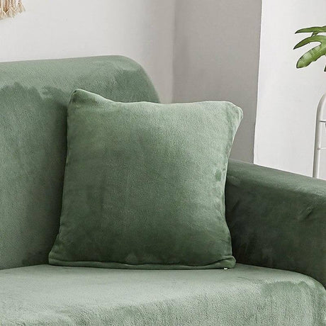 2 Housses De Coussin En Velours Vert Cyan 45x45cm - Pour Canapé - La Maison de la Housse®