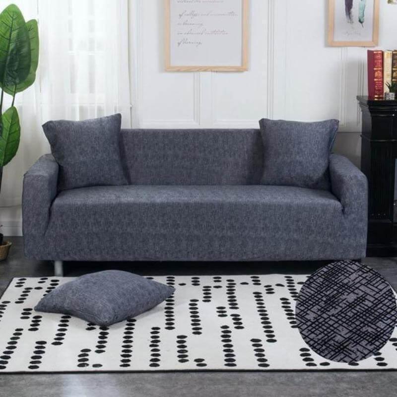 2 Housses De Coussin Grismamo - 45 x 45 Cm - La Maison de la Housse®