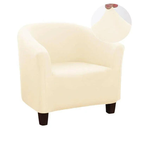 Housse Beige De Fauteuil Club - Extensible - La Maison de la Housse®