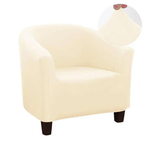 Housse Beige De Fauteuil Club - Extensible - La Maison de la Housse®