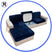 Housse Coussin d'Assise Canapé Velours Bleu Marine - La Maison de la Housse®