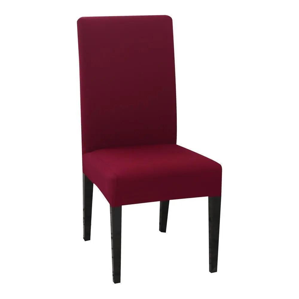 Housse De Chaise Classique Extensible - Rouge Vin - La Maison de la Housse®