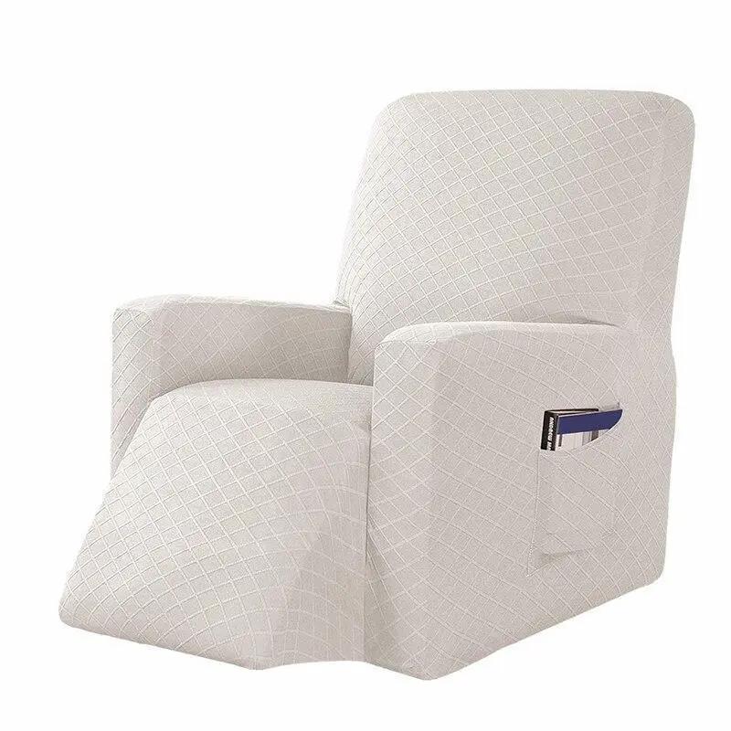 Housse De Fauteuil Inclinable - Blanc Extensible - La Maison de la Housse®