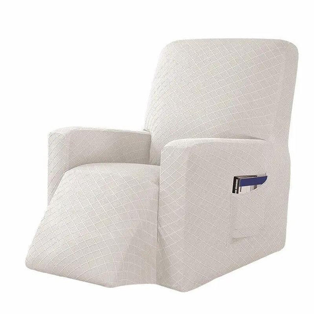 Housse De Fauteuil Inclinable - Blanc Extensible - La Maison de la Housse®