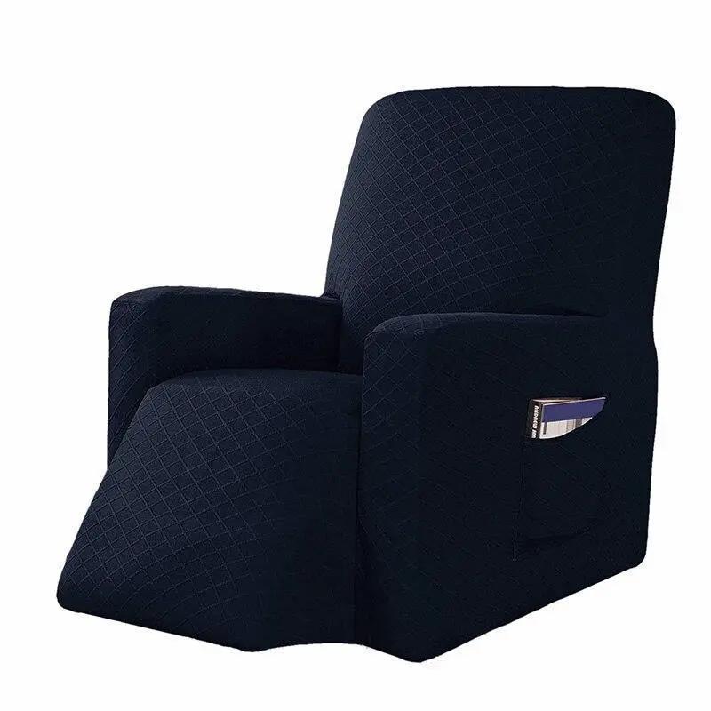Housse De Fauteuil Inclinable - Bleu Extensible - La Maison de la Housse®