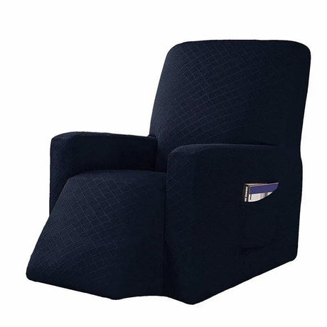 Housse De Fauteuil Inclinable - Bleu Extensible - La Maison de la Housse®