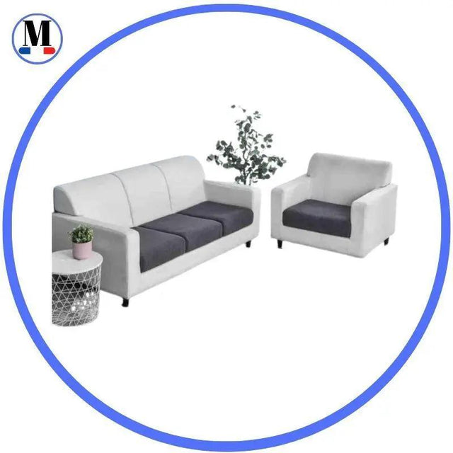 Housse Gris Foncé Coussin d'Assise Canapé & Fauteuil - La Maison de la Housse®