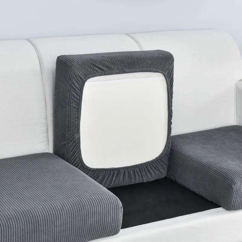 Housse Gris Foncé Coussin d'Assise Canapé & Fauteuil - La Maison de la Housse®
