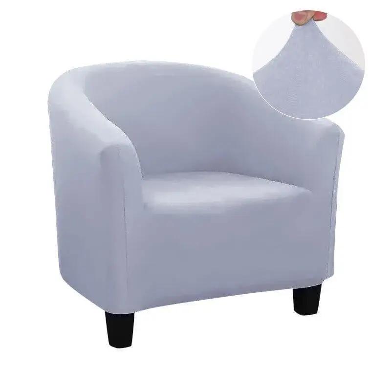 Housse Gris clair De Fauteuil Club - Extensible - La Maison de la Housse®
