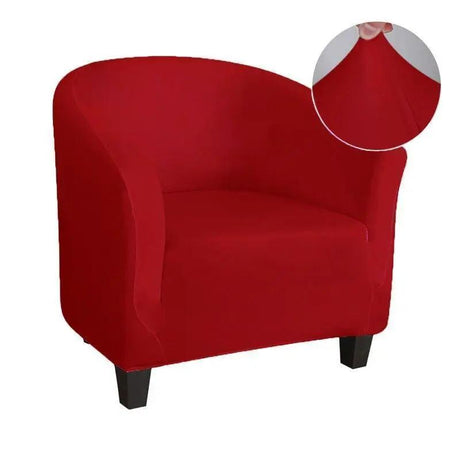 Housse Rouge De Fauteuil Club - La Maison de la Housse®