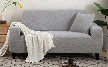 Housse de Canapé Gris clair Microfibre - La Maison de la Housse®