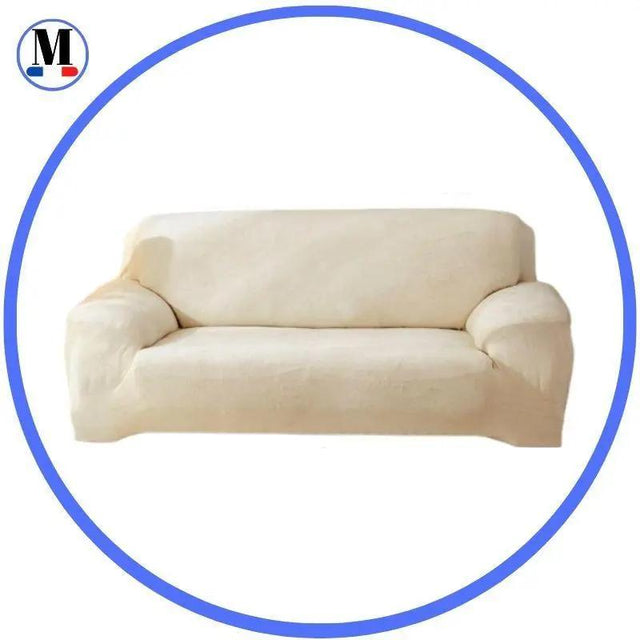 Housse de Canapé Velours Lvory - La Maison de la Housse®