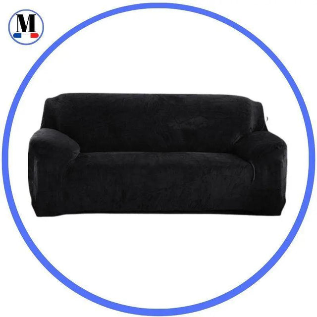 Housse de Canapé Velours Noir - La Maison de la Housse®