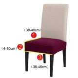 Housse de Chaise Assise Gris Foncé - La Maison de la Housse®