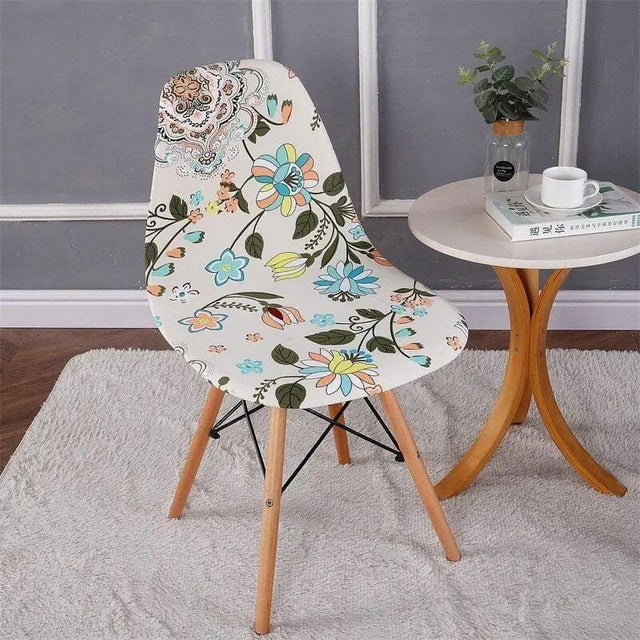 Housse de Chaise Scandinave Floral - La Maison de la Housse®