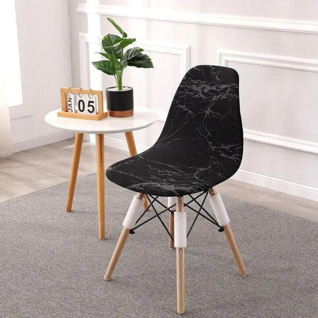 Housse de Chaise Scandinave Marbre - La Maison de la Housse®