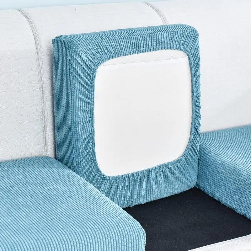 Housse de Coussin Bleu Ciel Pour Siège D'assise De Canapé - Fauteuil - La Maison de la Housse®