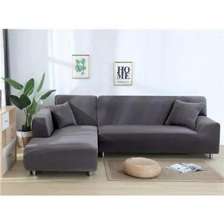 Housse De Canapé d'Angle Gris - La Maison de la Housse®