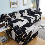 Housse De Canapé d'Angle Extensibles - Motif Galium - La Maison de la Housse®