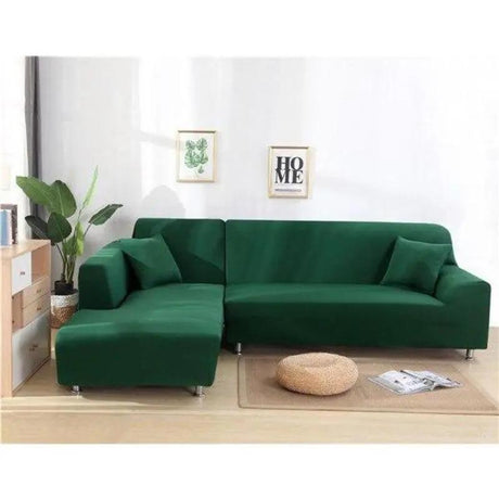 Housse De Canapé d'Angle Vert Foncé - La Maison de la Housse®