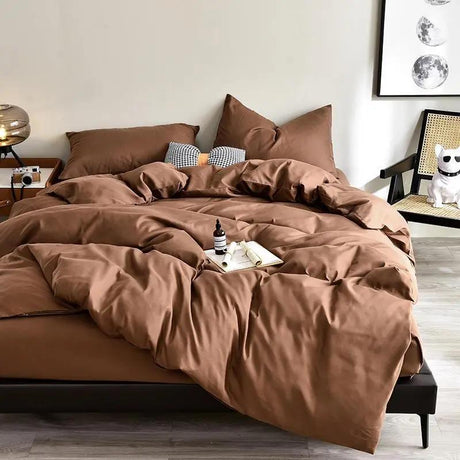 Housse de couette Marron - La Maison de la Housse®