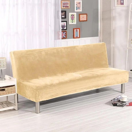Housses De Canapé Clic Clac En Velours Beige - La Maison de la Housse®