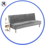 Housses De Canapé Clic Clac En Velours Gris - La Maison de la Housse®