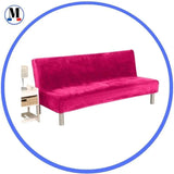 Housses De Canapé Clic Clac En Velours Rose Fushia - La Maison de la Housse®