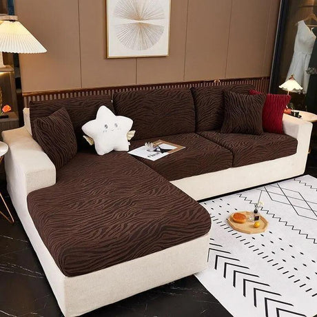 Housses de Coussin Zébrée Velours Pour Siège D'assise - La Maison de la Housse®