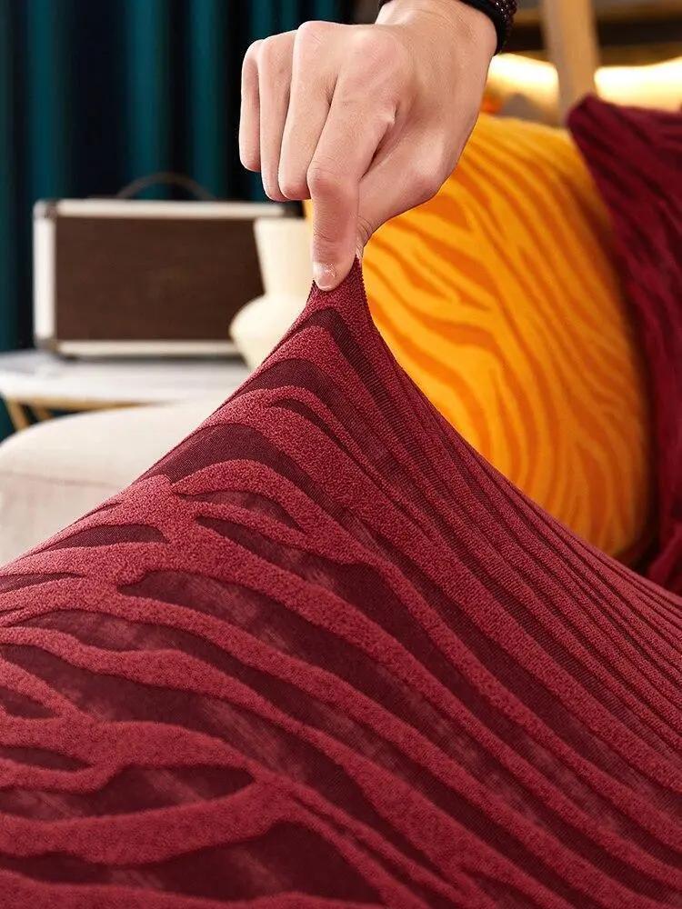 Housses de Coussin Zébrée Velours Pour Siège D'assise - La Maison de la Housse®