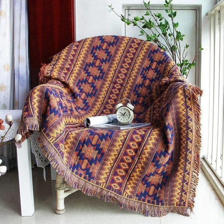 Jeté de Canapé et Fauteuil Tissage Motif - 130x180cm - La Maison de la Housse®