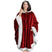 Plaid Poncho Sweat Cape Rouge - La Maison de la Housse®