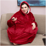 Sweat à Capuche Plaid Poncho Pull - La Maison de la Housse®