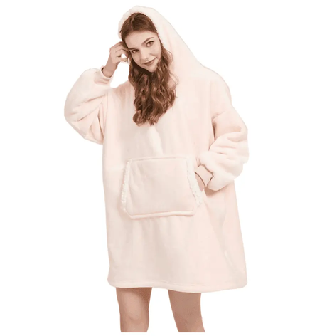 Sweat à Capuche Plaid Poncho Pull - La Maison de la Housse®